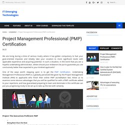 Project Management Professional (PMP) Certification