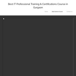Best IT Professional Training & Certifications Course in Gurgaon