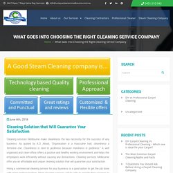 How to Choose the Right Professional Cleaning Company