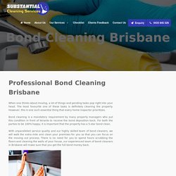 Professional Bond Cleaning Services In Brisbane