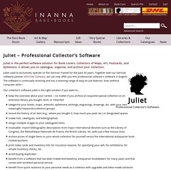 Inanna Rare Books: Juliet – Professional Collector’s Software