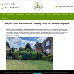 Hire Professional Gardening Service for Commercial Properties