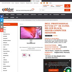 DELL PROFESSIONAL P2715Q 27" 4K ULTRA HD LED BLACK, SILVER COMPUTER MONITOR