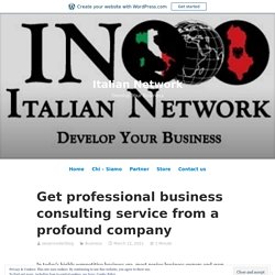 Get professional business consulting service from a profound company
