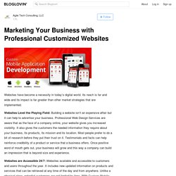 Marketing Your Business with Professional Customized Websites