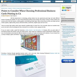 Find Business Cards Printing Service Provider in San Bernardino, CA