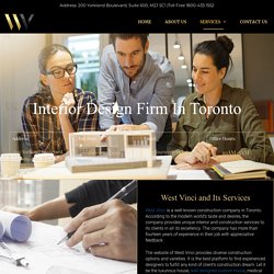 Interior Design Firm in Toronto - Professional Interior Designers -West Vinci