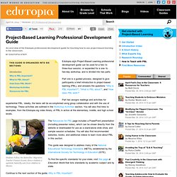 Project-Based Learning Professional Development Guide