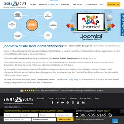 Professional Joomla Web Design & Development Services