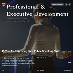 10 Tips for Improving Your Public Speaking Skills - Professional Development