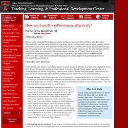 Texas Tech University - Teaching, Learning, and Professional Development Center