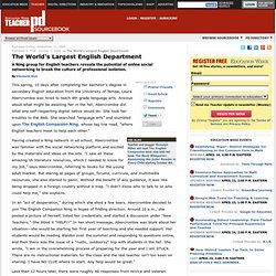 Education Week Teacher Professional Development Sourcebook: The World's Largest English Department