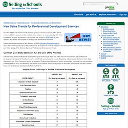 New Sales Trends for Professional Development Services