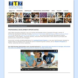 Professional Development: HTH Graduate School of Education