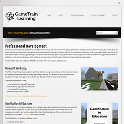 GameTrain Learning- Game-based learning professional development workshops for teachers