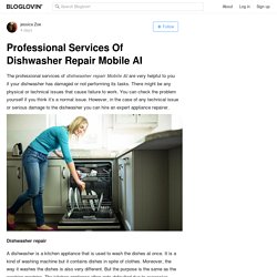 Professional Services Of Dishwasher Repair Mobile AI
