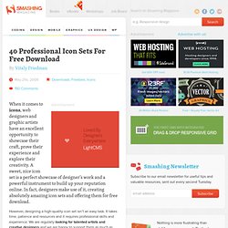 40 Professional Icon Sets For Free Download - Smashing Magazine