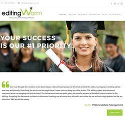 Professional Dissertation Editing and Thesis Editing Service