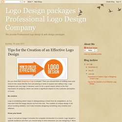 Professional Logo Design Company: Tips for the Creation of an Effective Logo Design