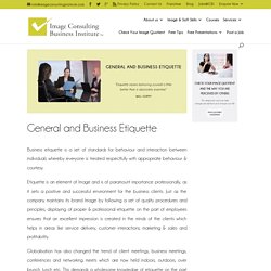 Professional and Business Etiquette Training