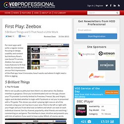 First Play: Zeebox