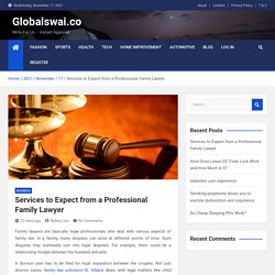 Services to Expect from a Professional Family Lawyer