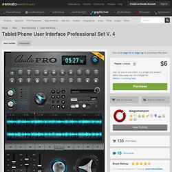 Tablet/Phone User Interface Professional Set V. 4