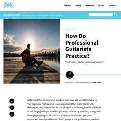 How Do Professional Guitarists Practice? - METRONOME ONLINE - free online metronome