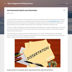 Best Online Dissertation Writing Service