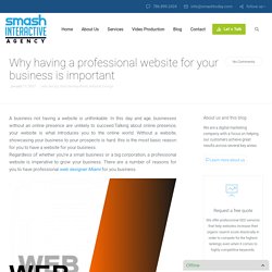 Why having a professional website for business is important