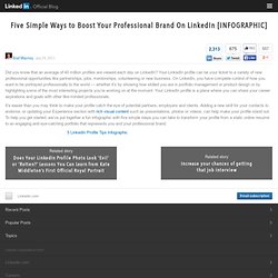 Five Simple Ways to Boost Your Professional Brand On LinkedIn [INFOGRAPHIC]