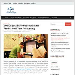 SMIPA: Small Known Methods for Professional Year Accounting - Education Tips and Information for All Students