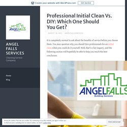Professional Initial Clean Vs. DIY: Which One Should You Get?