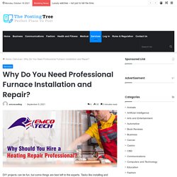 Why Do You Need Professional Furnace Installation and Repair?