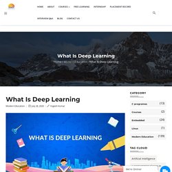 What Is Deep Learning - Professional Training Institute