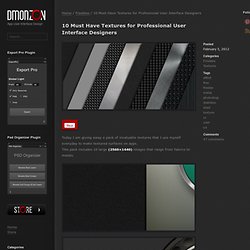 10 Must Have Textures for Professional User Interface Designers - dmonzon.com