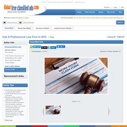 Call A Professional Law Firm In NYC