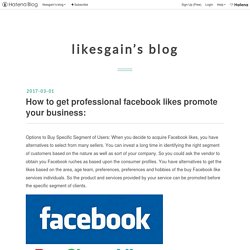 How to get professional facebook likes promote your business: - likesgain’s blog