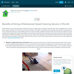 Benefits of Hiring a Professional Carpet Cleaning Service in Penrith