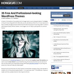 35 Free and Professional-looking WordPress Themes