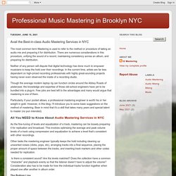 Avail the Best-in-class Audio Mastering Services in NYC