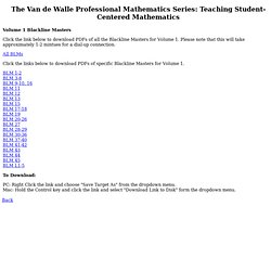 Van de Walle Professional Mathematics Series