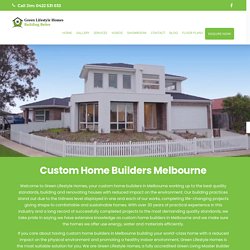 Aspirational Custom Home Builders Melbourne