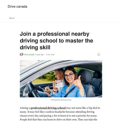 Reliable nearby driving school in Ontario