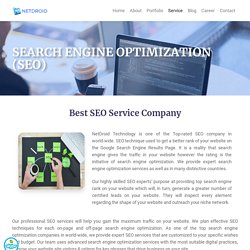 SEO Services - NetDroidtech