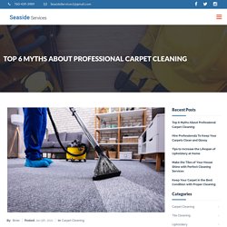 Top 6 Myths About Professional Carpet Cleaning