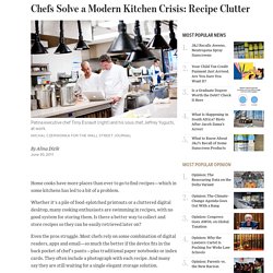 Chefs Organize Recipes Digitally