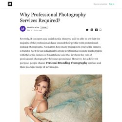 Why Professional Photography Services Required?