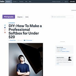 DIY: How To Make a Professional Softbox for Under $20
