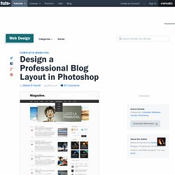 Design a Professional Blog Layout in Photoshop